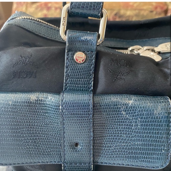 Black MCM Monogram Boston Bag - Picture 3 of 16